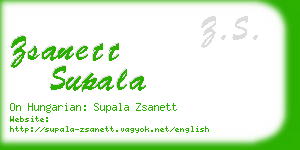 zsanett supala business card